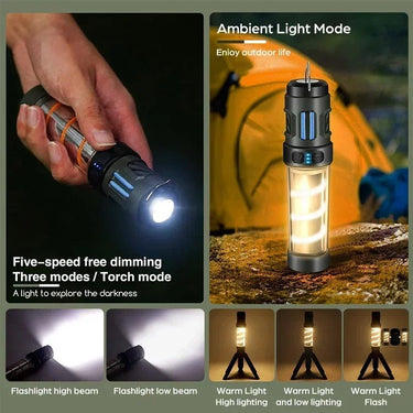 Rechargeable 3 - in - 1 Camping Lantern & Light - InspiredGrabs.com